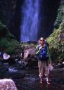 Ashe at Peguche Falls.